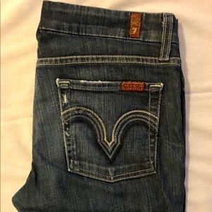7 for All Mankind Straight-leg Distressed Denim 👖